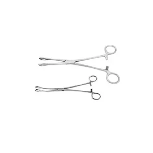 Forgesy SUNX104 Stainless Steel Straight and Curved Sponge Holding Clamp (Set of 2 Piece)