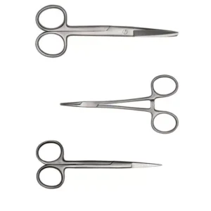 Forgesy SUNX91 Stainless Steel Mosquito, Operating & Iris Scissor (Set of 3 Piece)