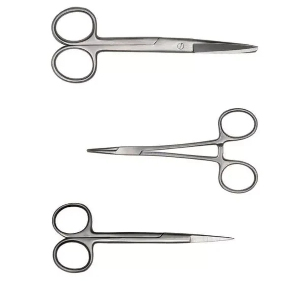 Forgesy SUNX91 Stainless Steel Mosquito, Operating & Iris Scissor (Set of 3 Piece)