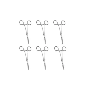 Forgesy SUNX101 Stainless Steel 6 inch Kelly Hemostat Clamp (Pack of 6 Piece)