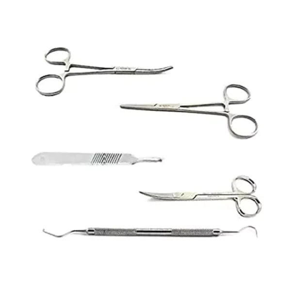 Forgesy SUNX103 Stainless Steel Surgical Utility Clamp Instrument Set (Set of 5 Piece)