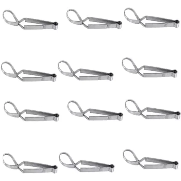 Forgesy SUNX22 Stainless Steel 5 inch Surgical Towel Clip Forcep (Pack of 12 Piece)