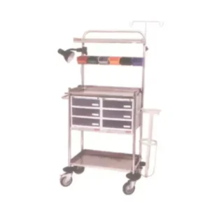 AAR KAY Crash Cart - Stainless Steel AKE-140