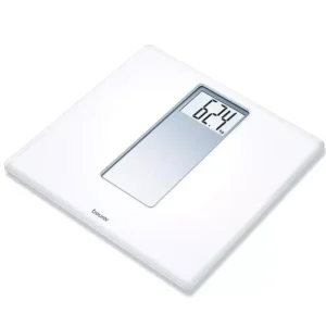 Beurer 47 mm Acrylic Electronic Bathroom Scales with Extra Large Display White, 725.3 PS160