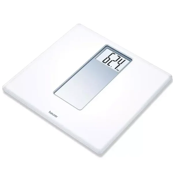 Beurer 47 mm Acrylic Electronic Bathroom Scales with Extra Large Display White, 725.3 PS160