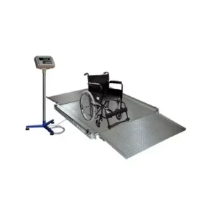 Aczet Stainless Steel Platform Wheelchair Scale 300 Kg Capacity and 100 g Readability, CTG 300PC
