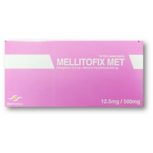 MELLITOFIX MET 12.5 / 500 MG ( EMPAGLIFLOZIN / METFORMIN ) 30 FILM-COATED TABLETS
