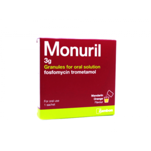 MONURIL 3 GM ( FOSFOMYCIN ) MANDARIN ORANGE FLAVOUR 1 SACHET
