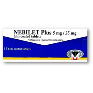 NEBILET PLUS 5 / 25 MG ( NEBIVOLOL / HYDROCHLOROTHIAZIDE ) 14 FILM-COATED TABLETS