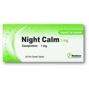 NIGHT CALM 1 MG ( ESZOPICLONE ) 30 FILM-COATED TABLETS