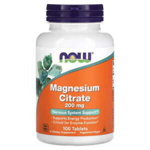 NOW Foods, Magnesium Citrate, 200mg, 100 Tablets