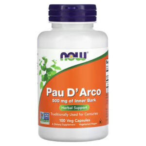 NOW Foods, Pau D? Arco, 500 mg, 100 Veg Capsules