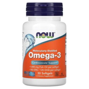 Now Foods Omega-3, Molecularly Distilled Softgels 30?s