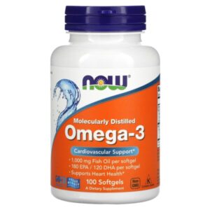 Now Foods Omega-3, Molecularly Distilled Softgels 100?s