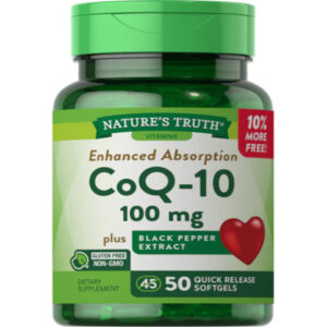 Nature?s Truth CoQ-10 100mg plus black extract QR softgels 50?s