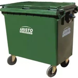 ARISTO 1100 L Green HDPE Dustbin With Wheel