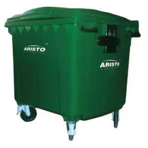 ARISTO 660 L Green Plastic Dustbin With Wheel