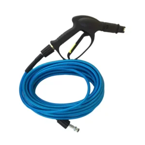 Ballorex 11m Car Washing Hose Pipe (M22 Connector) with High Pressure Washer Industrial Spray Gun for JPT StarQ Ballorex Vantro Gaocheng (Blue)