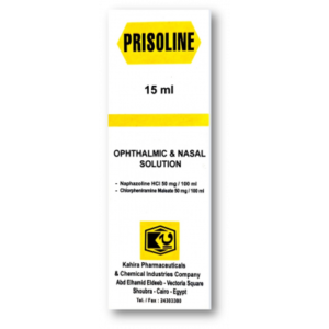 PRISOLINE EYE / NASAL DROPS ( NAPHAZOLINE 50 MG / 100 ML + CHLORPHENIRAMINE 50 MG / 100 ML ) 15 ML