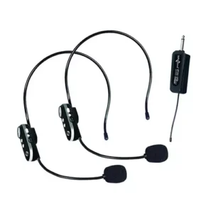?Studiomaster Dual UHF Headphone Rechargeable Wireless Microphone, ZT 22