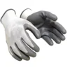 BRALA Nitrile Safety Gloves (Grey and White, M Size)
