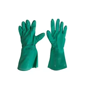 Ladwa Washable Gloves Rubber Green Free Size