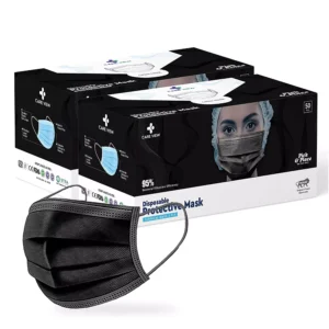 CARE VIEW CV-3PLY-BLACK-100 Disposable Mask ( Pack of 100)