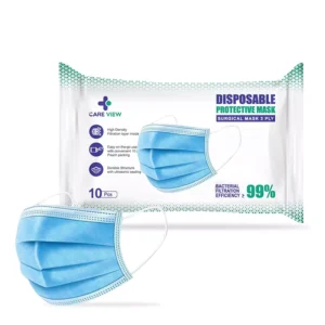 CARE VIEW CV-3PLY-BLUE-POUCH-100 Disposable Mask ( Pack of 100)