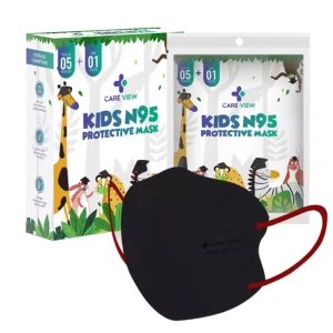 CARE VIEW CV-KID-BLACK-6 N95 Kids Face Mask (Pack of 6)