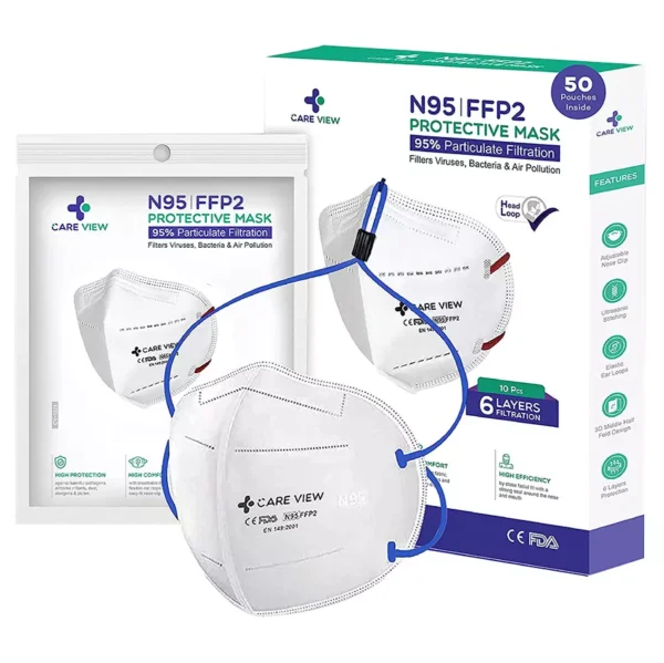 CARE VIEW CV1221H-50 N95 Protective Mask (Pack of 50)