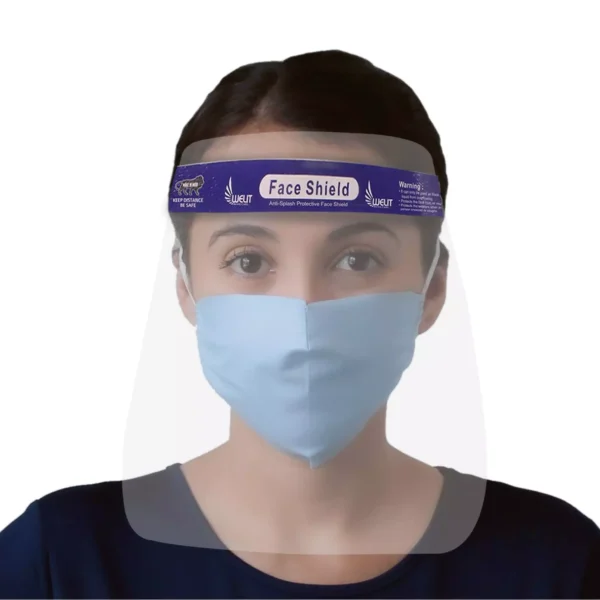 ORILEY OA5131 Universal Plastic Transparent Disposable Face Shield (Pack of 10)