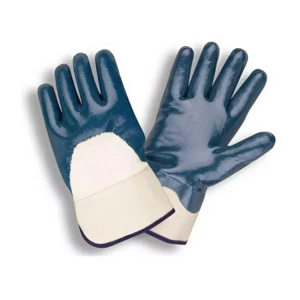 GWS Full Finger Dipped Hand Glove Blue 8x5 inch Size