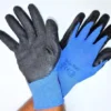 GWS Full Finger Dipped Hand Glove ?Black & Blue 1-5 inch Size