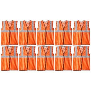 Aktion Safety Jacket 2 inch PVC Reflective Tape Orange (Pack of 10), SS- safety604