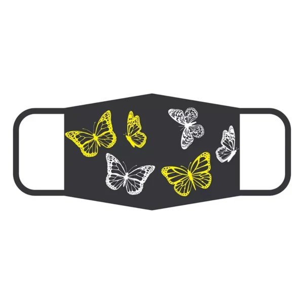 ORILEY OA5078 Universal Unisex Reusable Cotton Face Mask Butterfly design (Pack of 5)