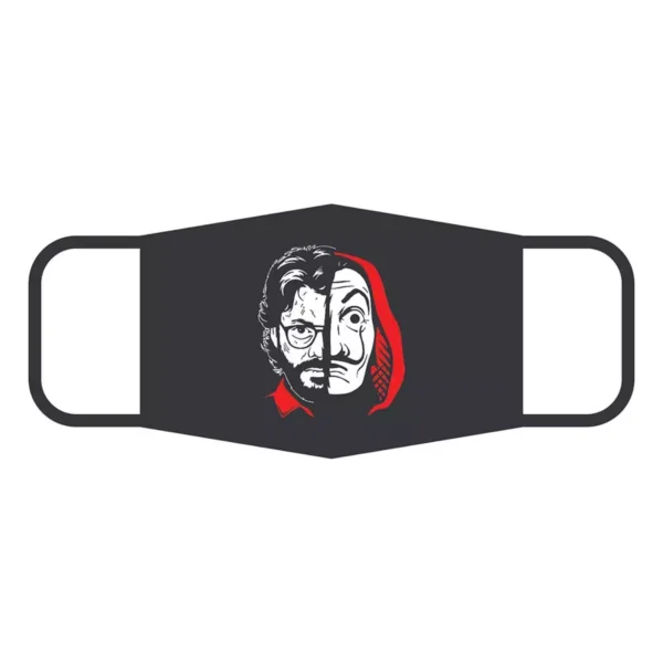 ORILEY OA5081 Universal Unisex Reusable Cotton Face Mask Black (Pack of 5)