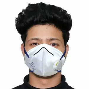 ORILEY OA5107 Universal Unisex PI-N95 Metal Nose Pin Face Mask White (Pack of 10)