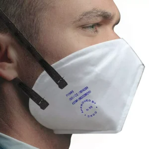 ORILEY OA5108 Universal Unisex PI-N95 Metal Nose Pin Face Mask White (Pack of 2)