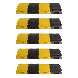 Ladwa Road Hump Speed Breaker for Safety & High Visibilty Plastic Yellow & Black, LSI - PRH -50mm-P
