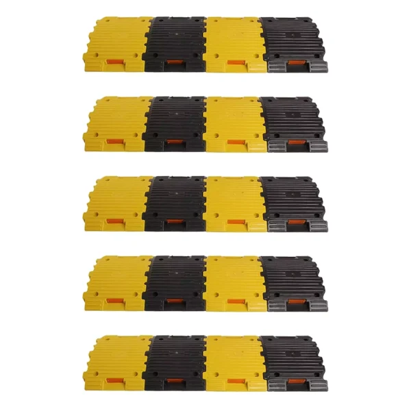 Ladwa Road Hump Speed Breaker for Safety & High Visibilty Plastic Yellow & Black, LSI - PRH -50mm-P