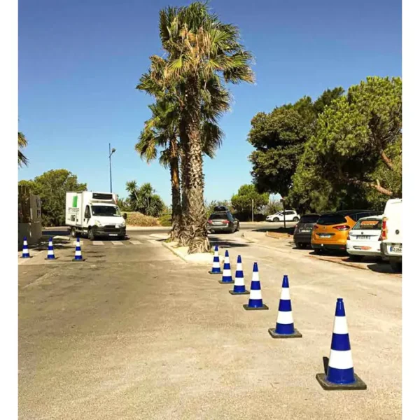 RS PRO Weighted Blue 90 cm PVC Traffic & Safety Cone, 2041792