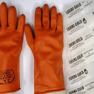 Midas Rubber Hand Gloves, Orange 10 Inch Size, (Pack of 36 Piece)