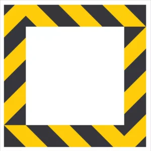 Add Gear PVC 150 Micron Social Distancing Warning Floor Decals (Pack Of 25 Pcs)