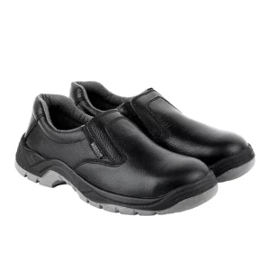 Liberty Warrior Double Density Steel Toe Low Ankle Black Washable Microfiber Safety Shoe