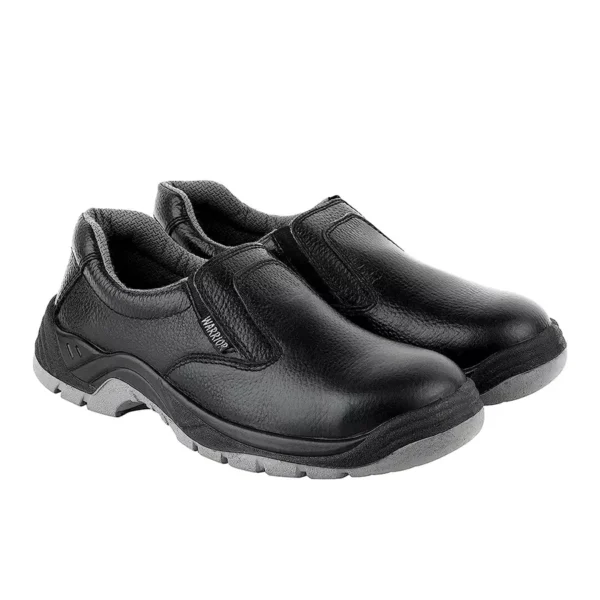 Liberty Warrior Double Density Steel Toe Low Ankle Black Washable Microfiber Safety Shoe