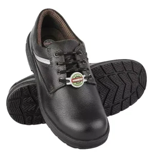 Liberty Warrior Single Density Steel Toe Low Ankle Black & Olive Leather Safety Shoe