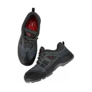 Ramer Safety Shoes For Men, Steel Toe, Leather, Lace-Up, PU Sole Blue Size - 5 MSLBluesSporty