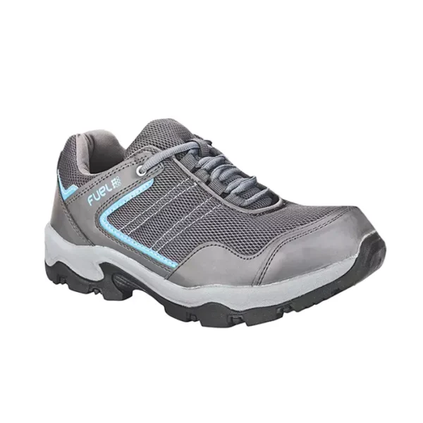 Fuel WINGS Slip Resistance Safety Shoes for Men with Steel Toe (Grey)