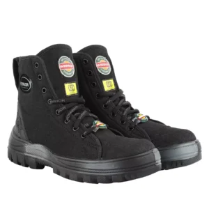 Liberty Warrior Jungle King Double Density Black Canvas Safety Boot