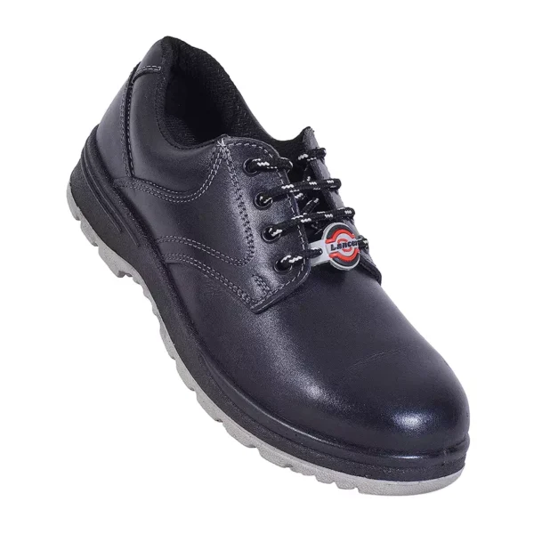 Lancer TP-202 DD/ST Steel toe PU Leather Safety Shoes Black